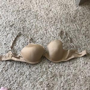 Calvin Klein’s tan lightly push up bra